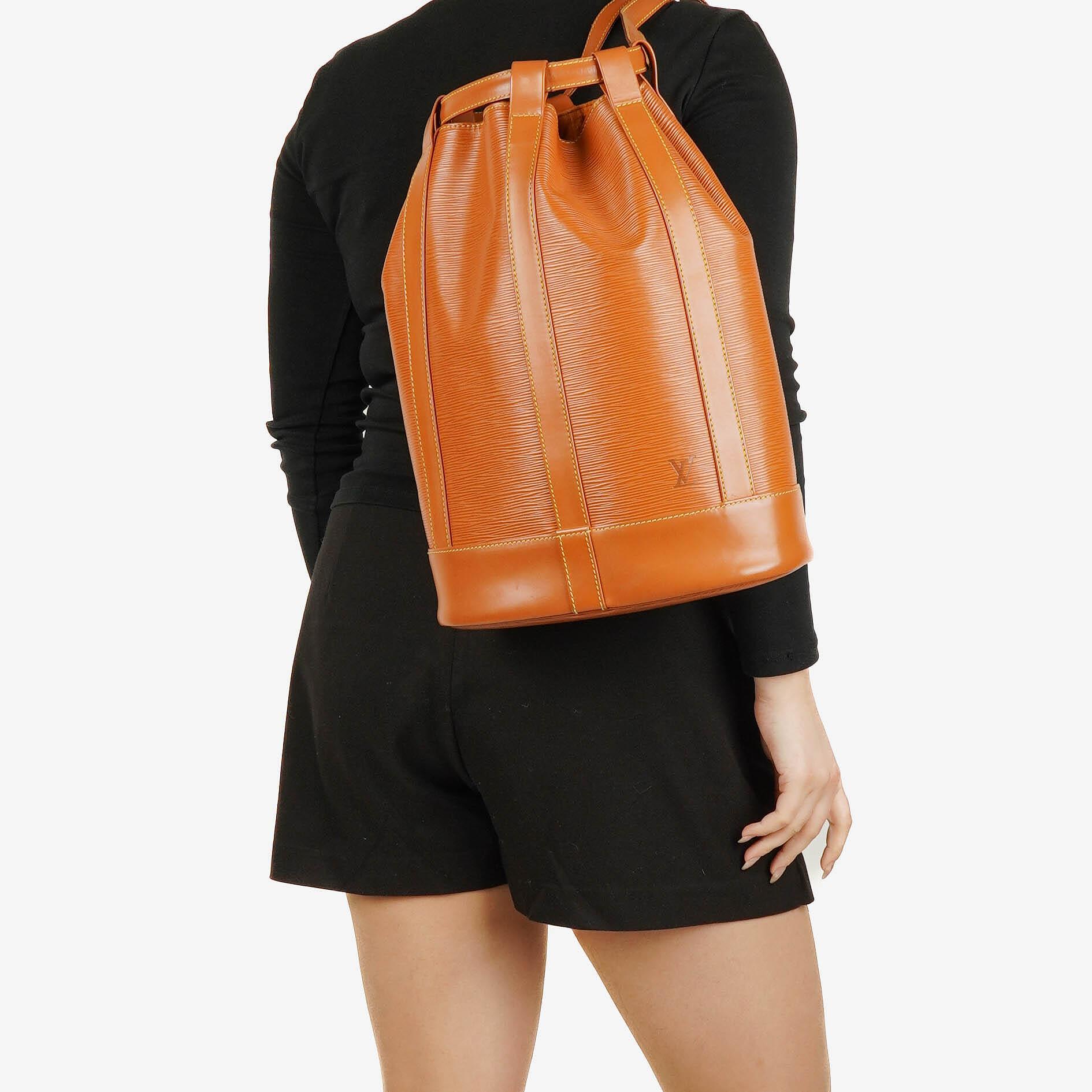 Louis Vuitton Randonnée PM Rucksack aus Epi Canvas in Cognac