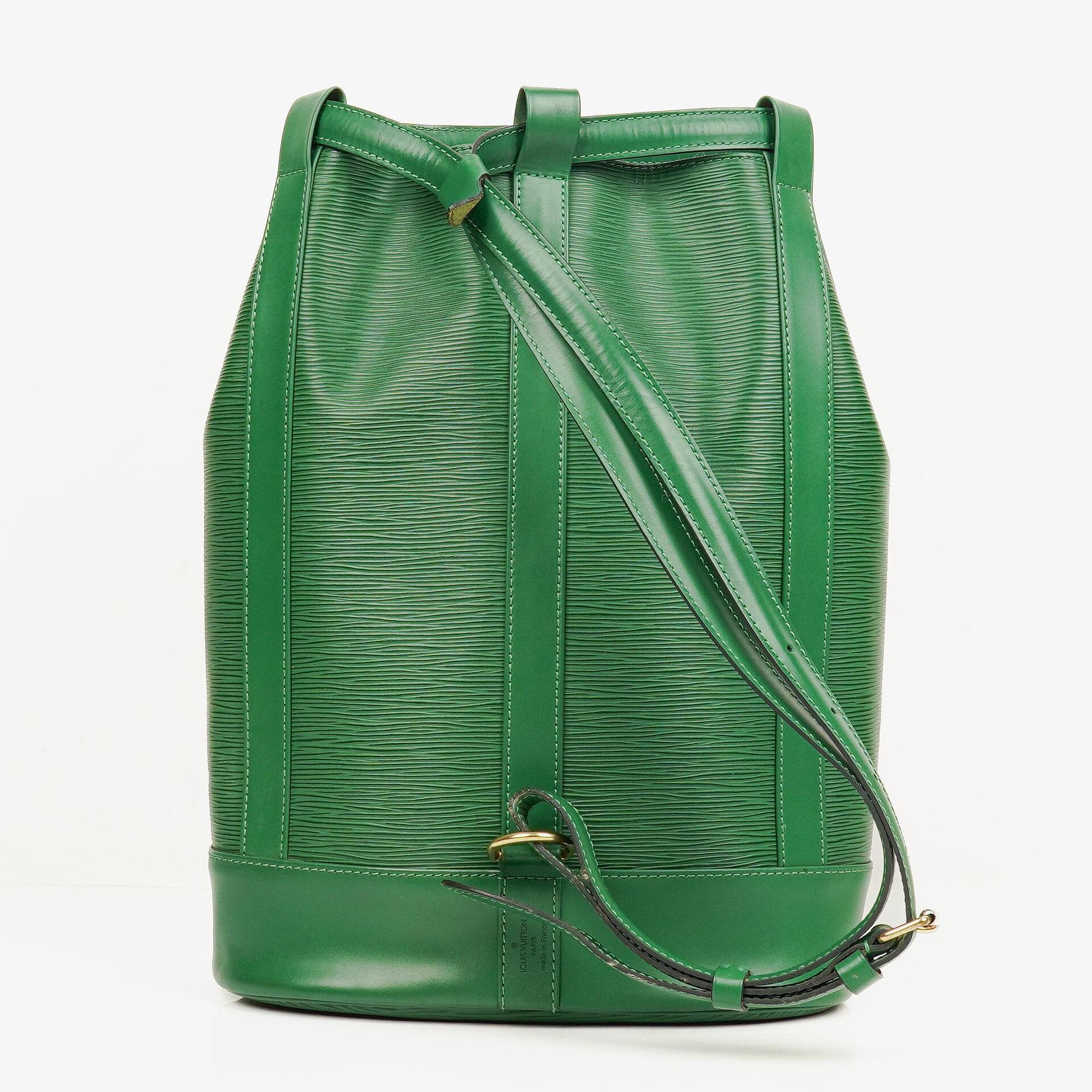 Louis Vuitton Randonnee PM Rucksack aus grünem Epi Canvas