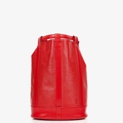 Louis Vuitton Randonnée PM EPI Rucksack aus rotem Canvas