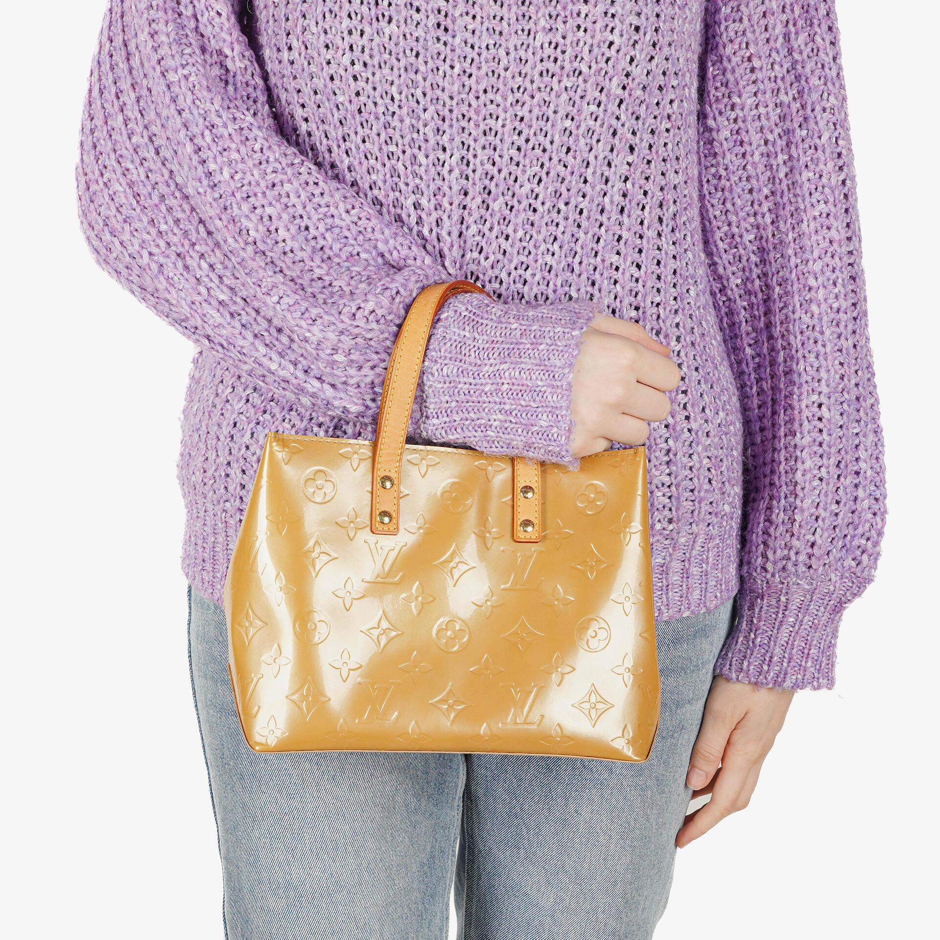 Louis Vuitton Reade PM Tasche aus beigem Monogram Vernis, 2006