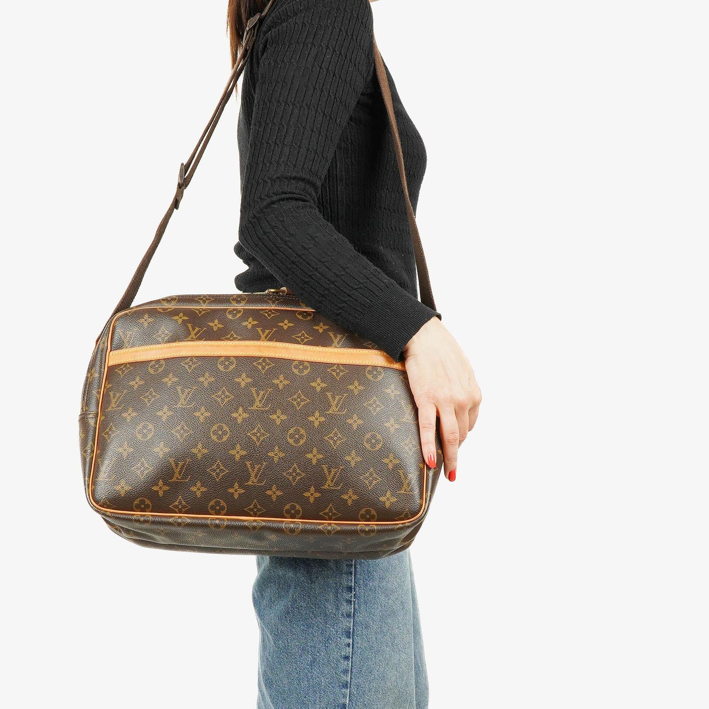 Louis Vuitton Reporter GM Tasche aus beschichtetem Monogram Canvas