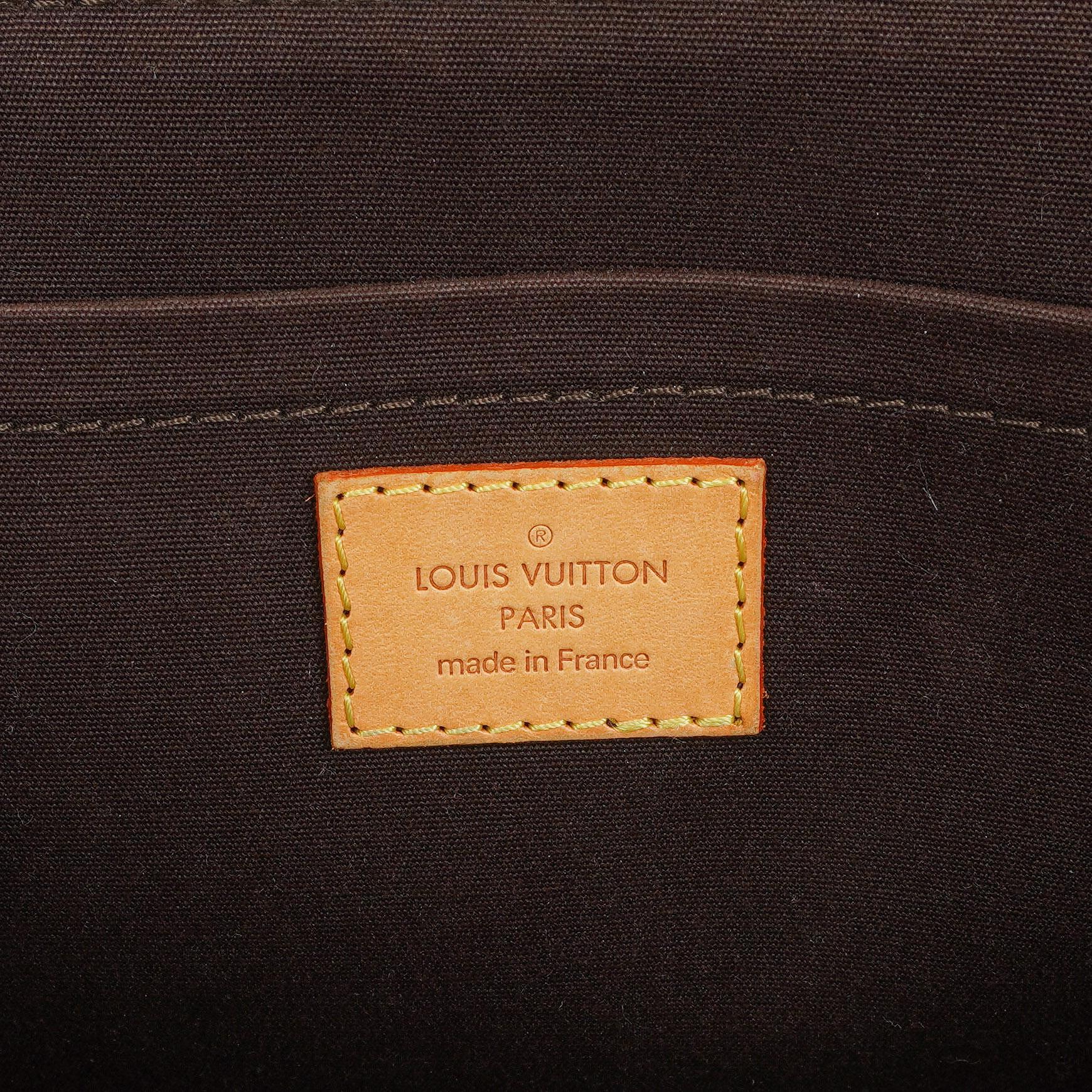 Louis Vuitton Rosewood Avenue Schultertasche aus Monogram Vernis in Amarante