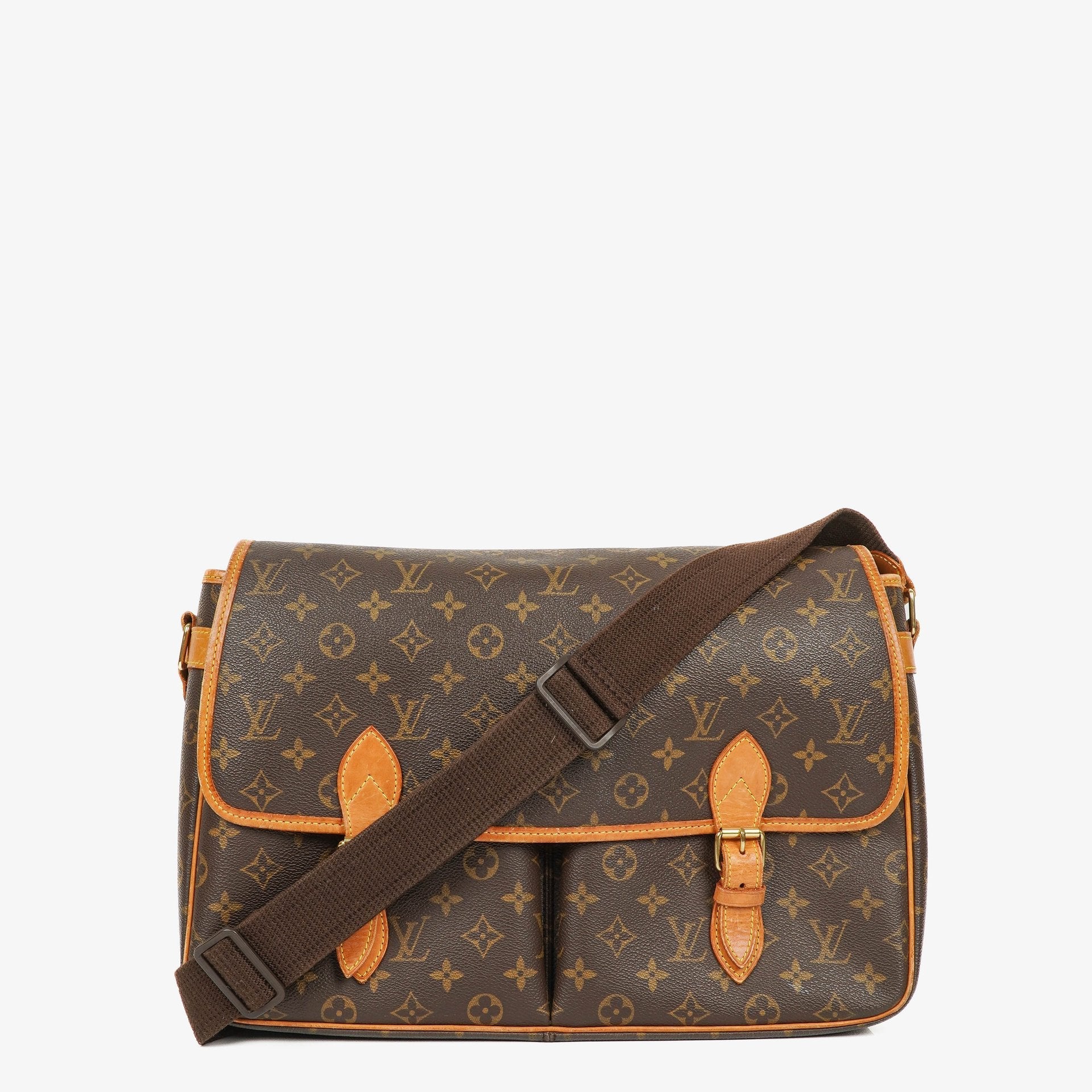 Louis Vuitton Sac Gibeciere GM Schultertasche aus Monogram Canvas