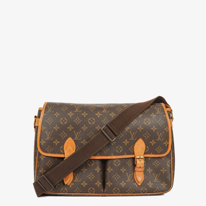 Louis Vuitton Sac Gibeciere GM Schultertasche aus Monogram Canvas