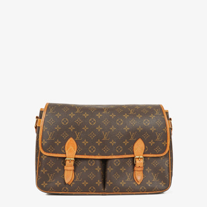 Louis Vuitton Sac Gibeciere GM Schultertasche aus Monogram Canvas