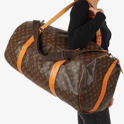 Louis Vuitton Sac Polochon 65 Reisetasche aus Monogram Canvas