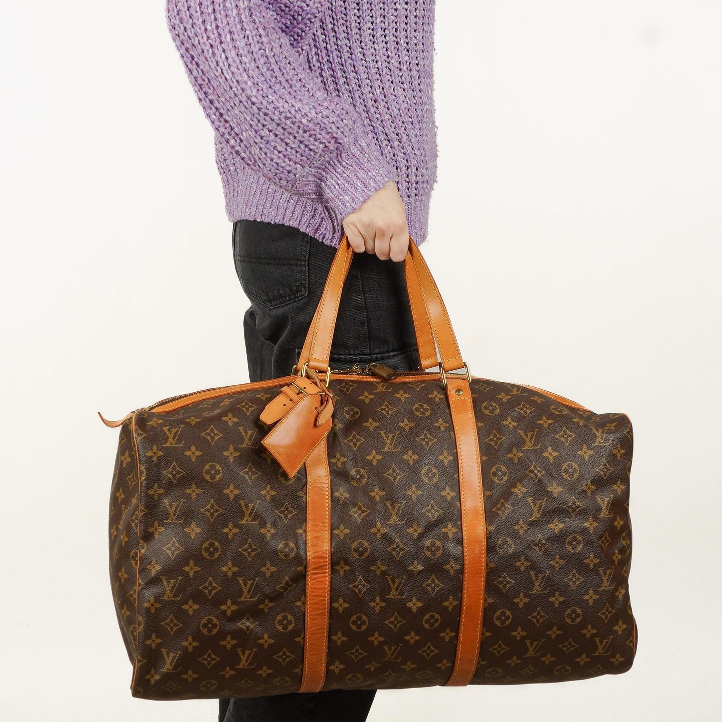 Louis Vuitton Sac Souple 55 Monogram Canvas Reisetasche
