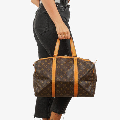 Louis Vuitton Sac Souple 35 Monogram Canvas Reisetasche