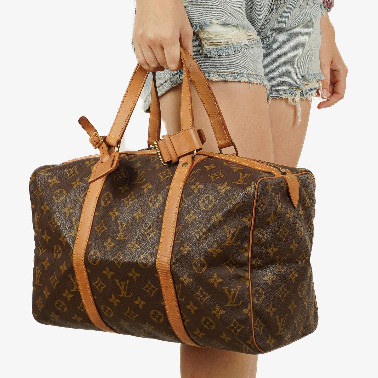 Louis Vuitton Sac Souple 35 Reisetasche aus Monogram Canvas