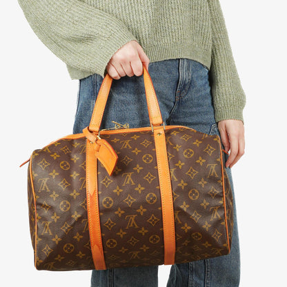 Louis Vuitton Sac Souple 35 Reisetasche aus Monogram Canvas