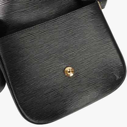 Louis Vuitton Saint Cloud Crossbody-Tasche aus schwarzem Epi Leder