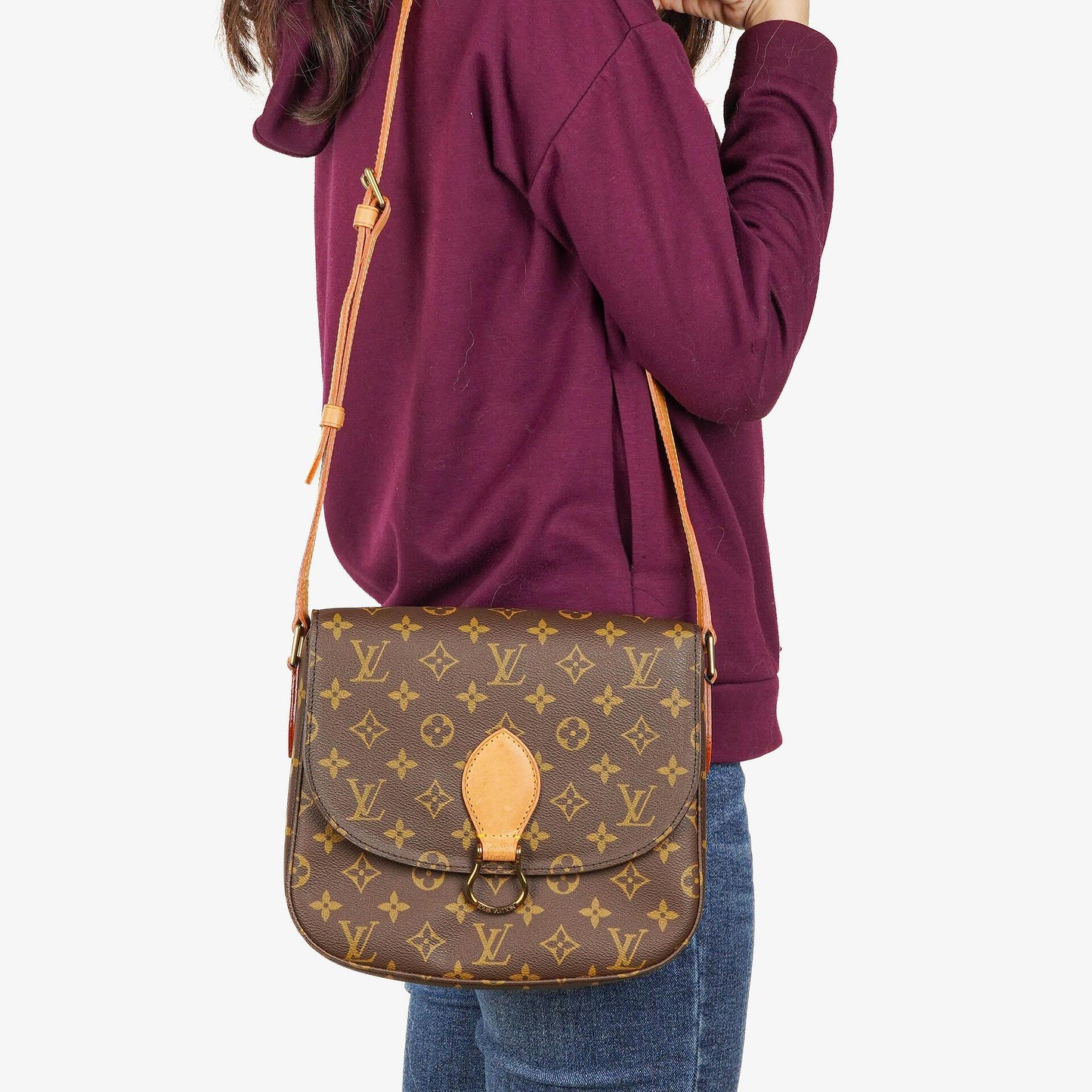 Louis Vuitton Saint Cloud GM Schultertasche aus Monogram Canvas