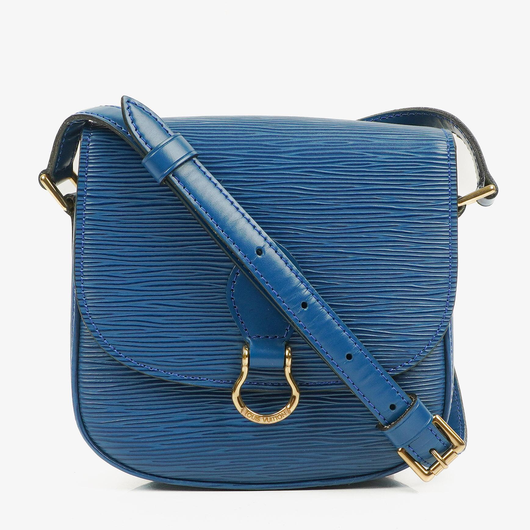 Louis Vuitton Saint Cloud PM Umhängetasche aus blauem Epi Leder