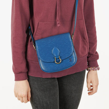 Louis Vuitton Saint Cloud PM Umhängetasche aus blauem Epi Leder