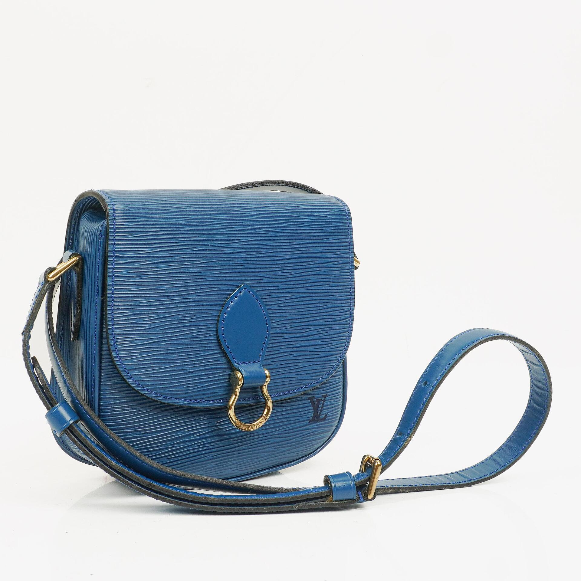 Louis Vuitton Saint Cloud PM Umhängetasche aus blauem Epi Leder