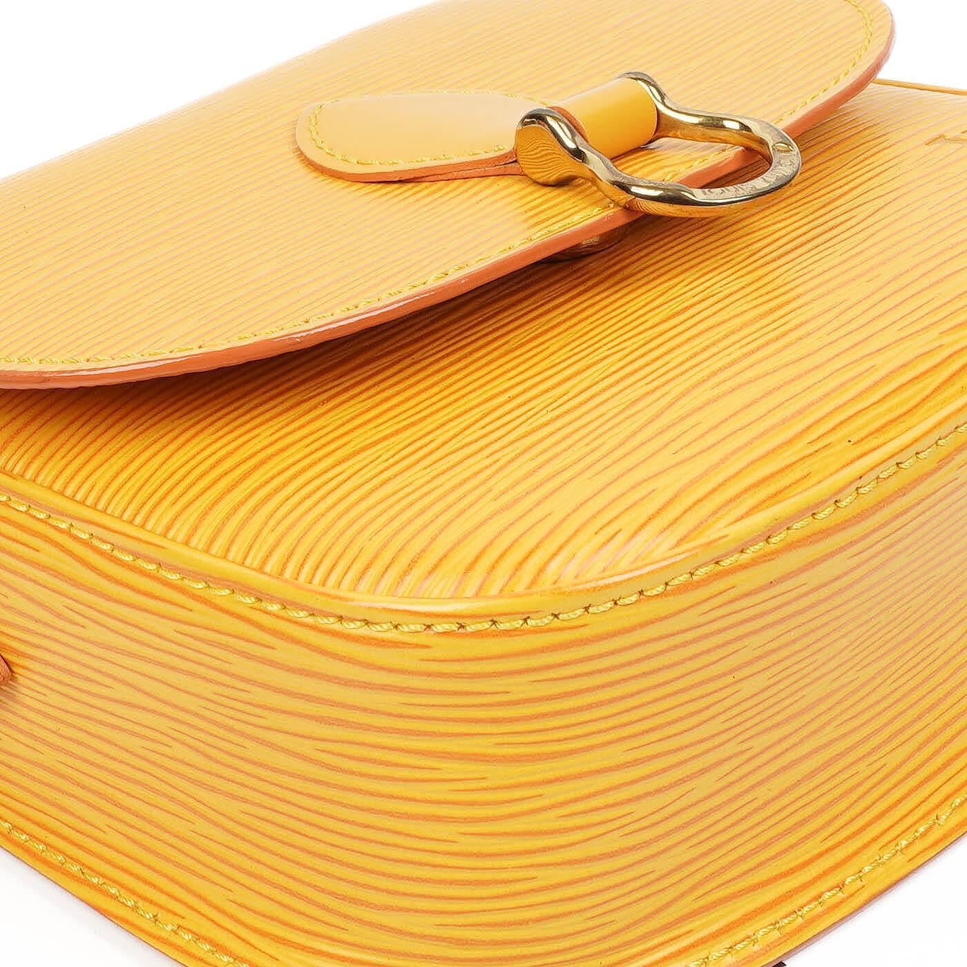 Louis Vuitton Saint Cloud PM Crossbody Tasche aus gelbem Epi-Leder