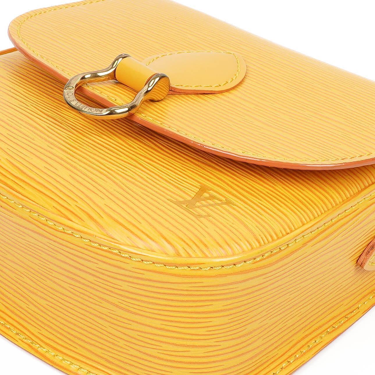 Louis Vuitton Saint Cloud PM Crossbody Tasche aus gelbem Epi-Leder