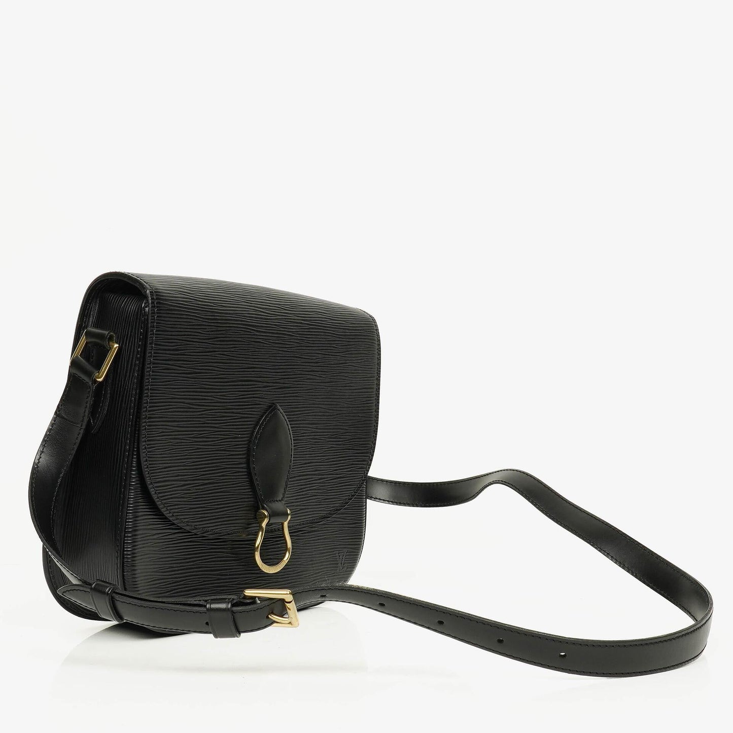 Louis Vuitton Saint Cloud Vintage GM Umhängetasche aus schwarzem Epi Leder