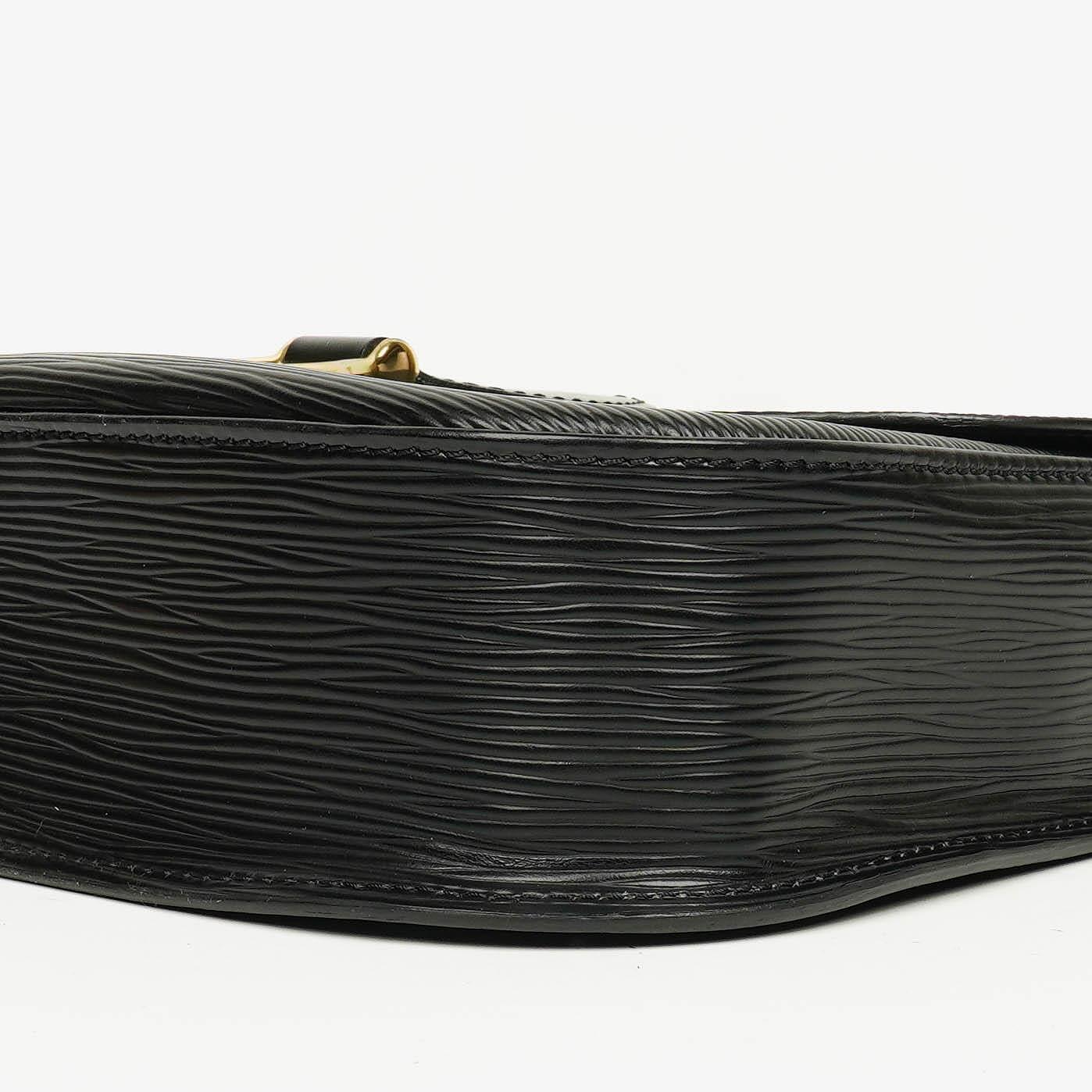 Louis Vuitton Saint Cloud Vintage GM Umhängetasche aus schwarzem Epi Leder
