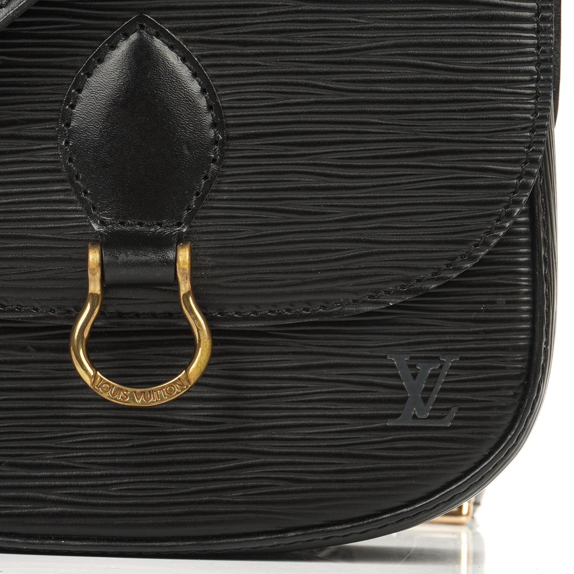 Louis Vuitton Saint Cloud Vintage PM Schwarze EPI-Leder Umhängetasche
