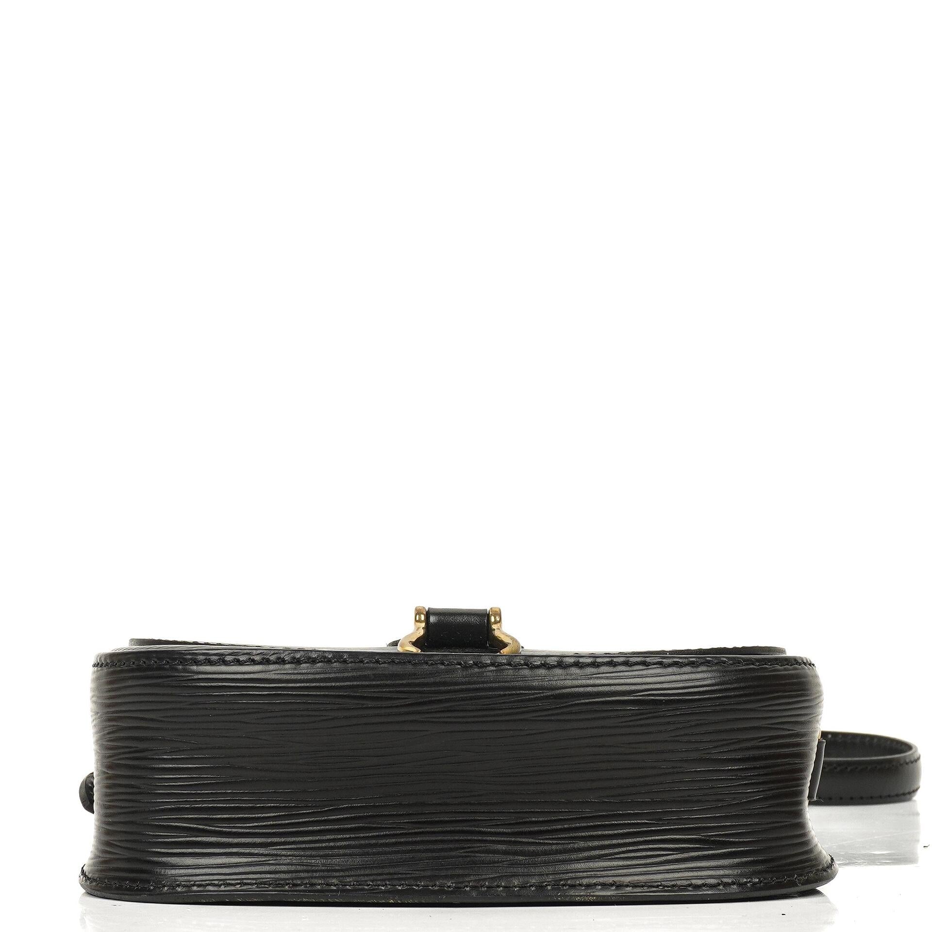 Louis Vuitton Saint Cloud Vintage PM Schwarze EPI-Leder Umhängetasche