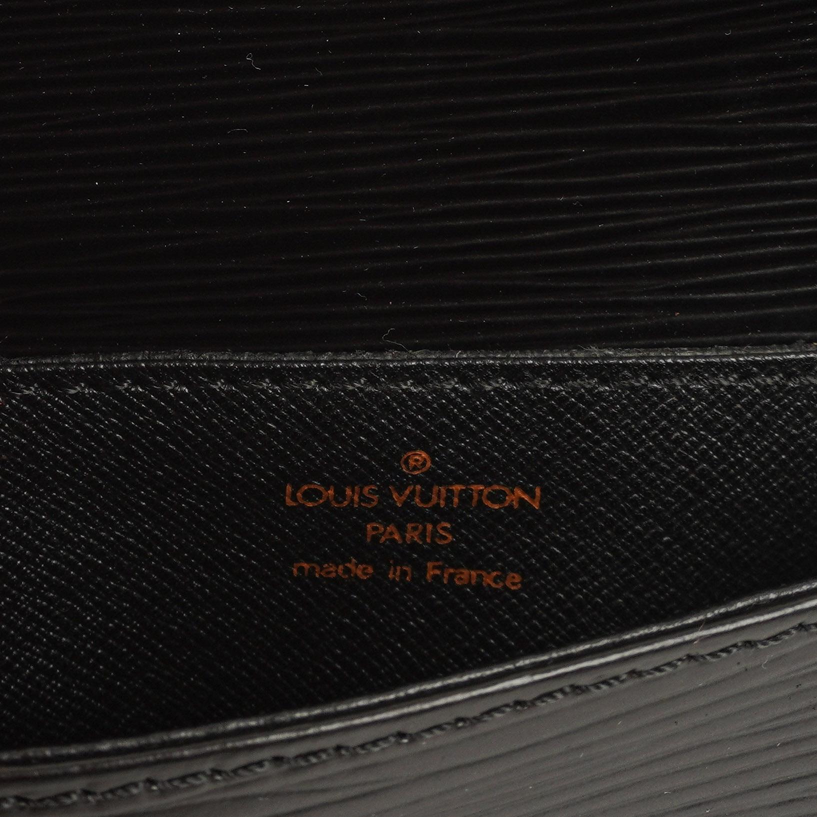 Louis Vuitton Saint Cloud Vintage PM Schwarze EPI-Leder Umhängetasche