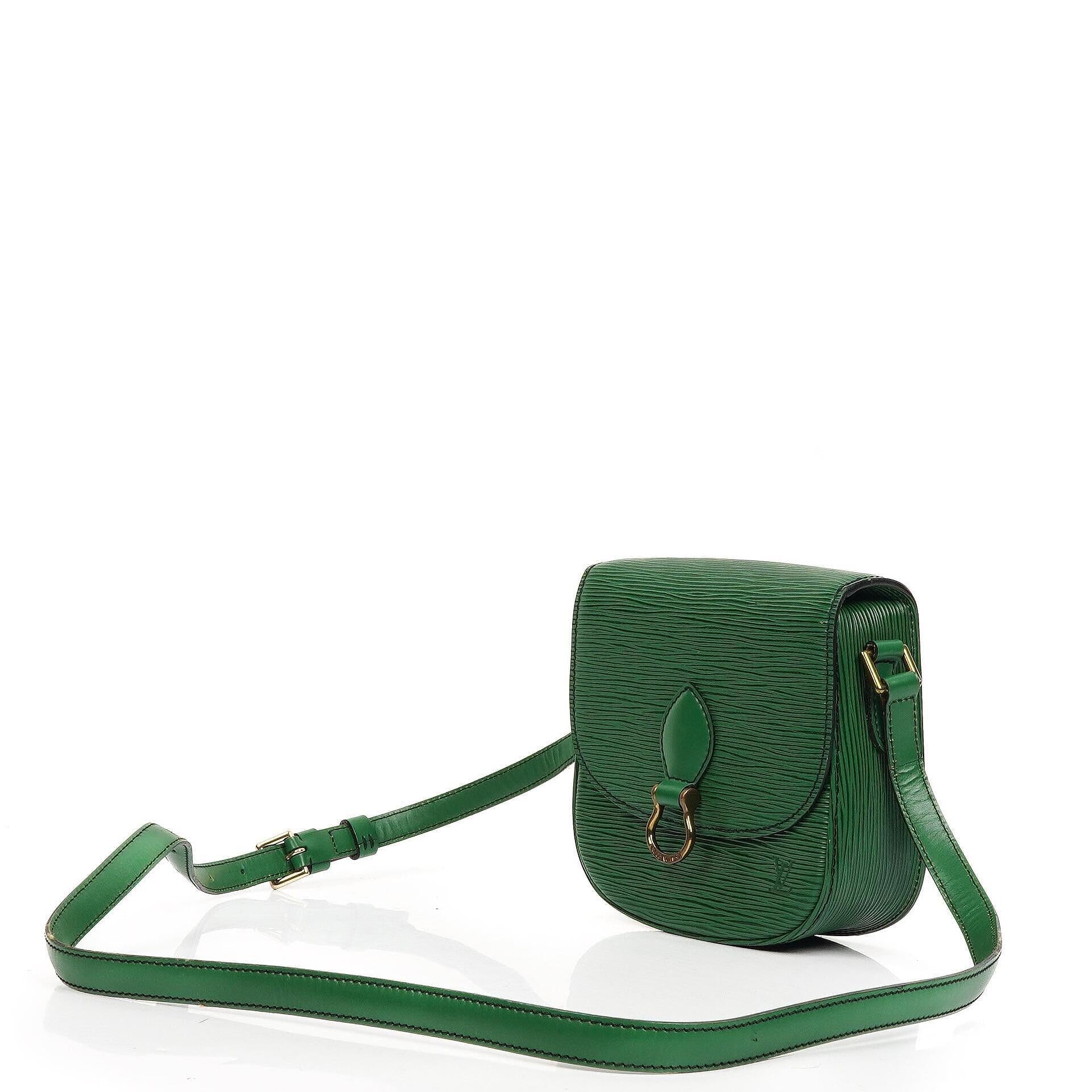 Louis Vuitton Saint Cloud Vintage PM Grün EPI Leder Crossbody Tasche