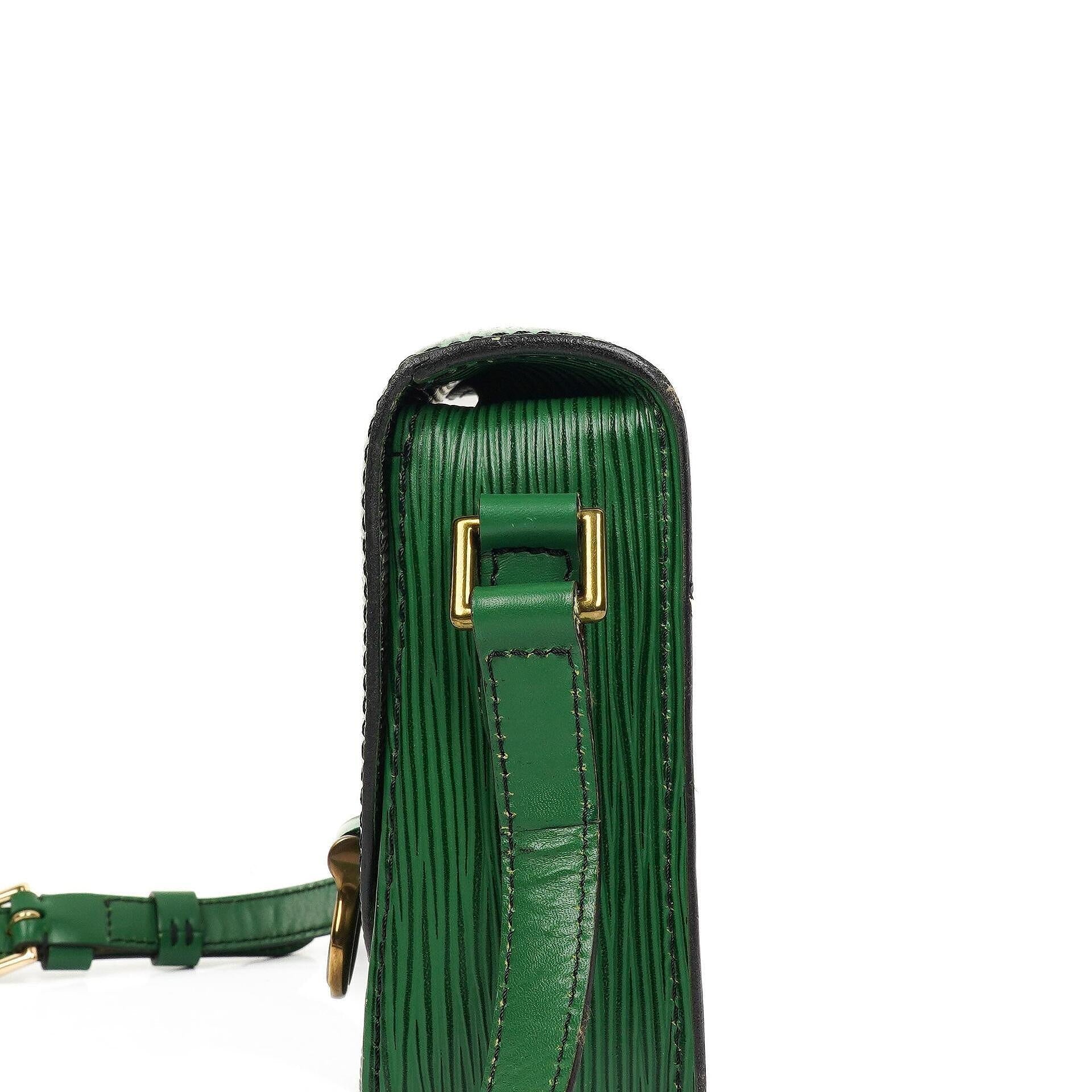 Louis Vuitton Saint Cloud Vintage PM Grün EPI Leder Crossbody Tasche
