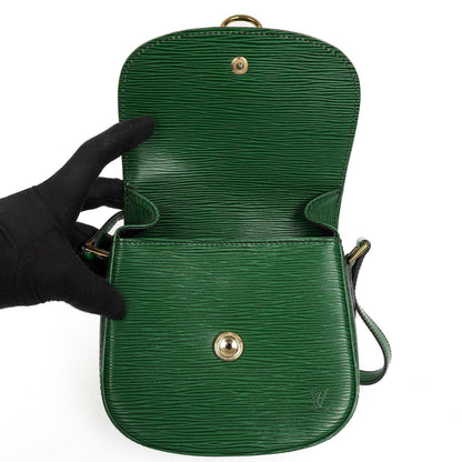 Louis Vuitton Saint Cloud Vintage PM Grün EPI Leder Crossbody Tasche