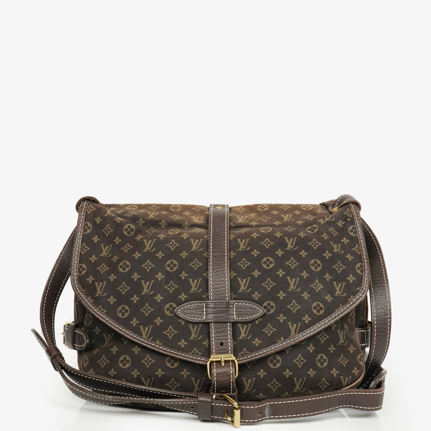 Louis Vuitton Saumur 30 Mini Lin Monogramm in Dune