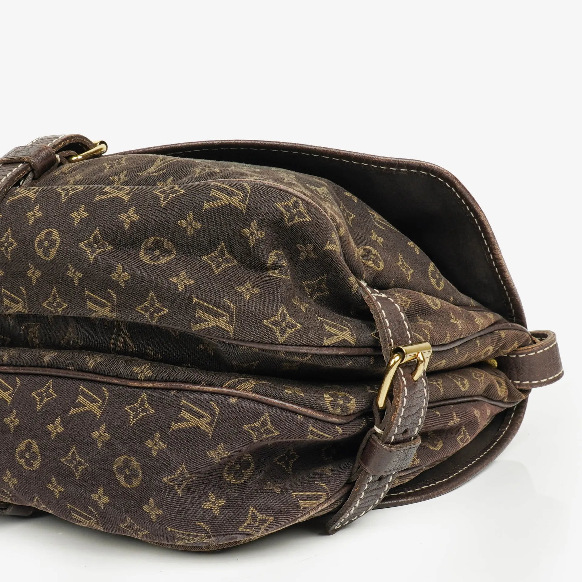 Louis Vuitton Saumur 30 Mini Lin Monogramm in Dune