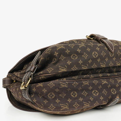 Louis Vuitton Saumur 30 Mini Lin Monogramm in Dune