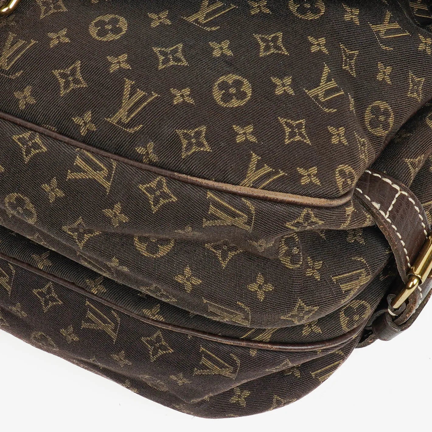 Louis Vuitton Saumur 30 Mini Lin Monogramm in Dune