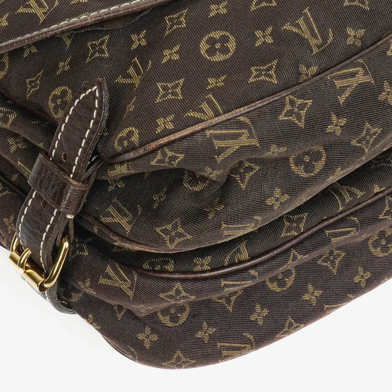 Louis Vuitton Saumur 30 Mini Lin Monogramm in Dune