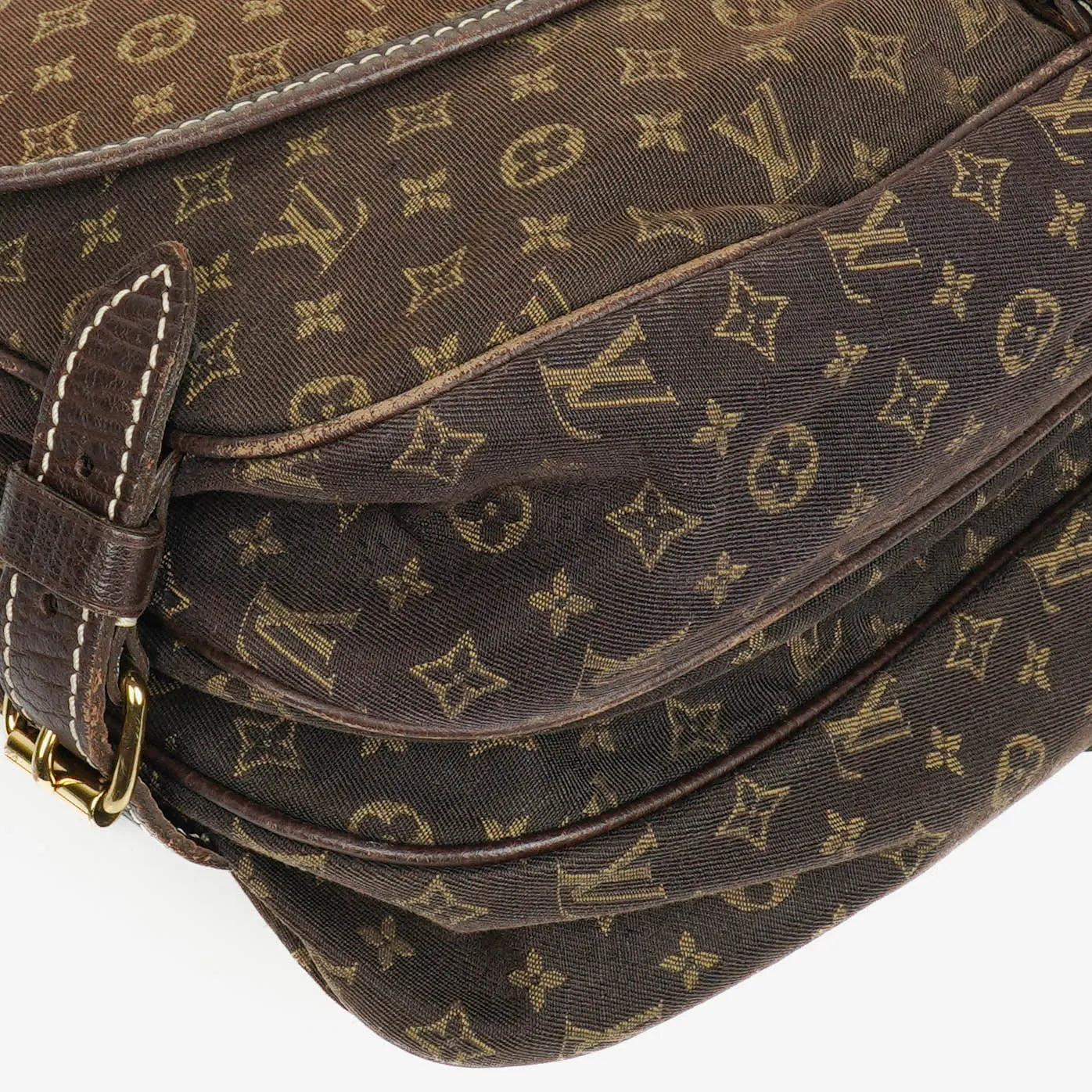 Louis Vuitton Saumur 30 Mini Lin Monogramm in Dune