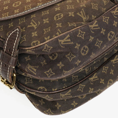 Louis Vuitton Saumur 30 Mini Lin Monogramm in Dune