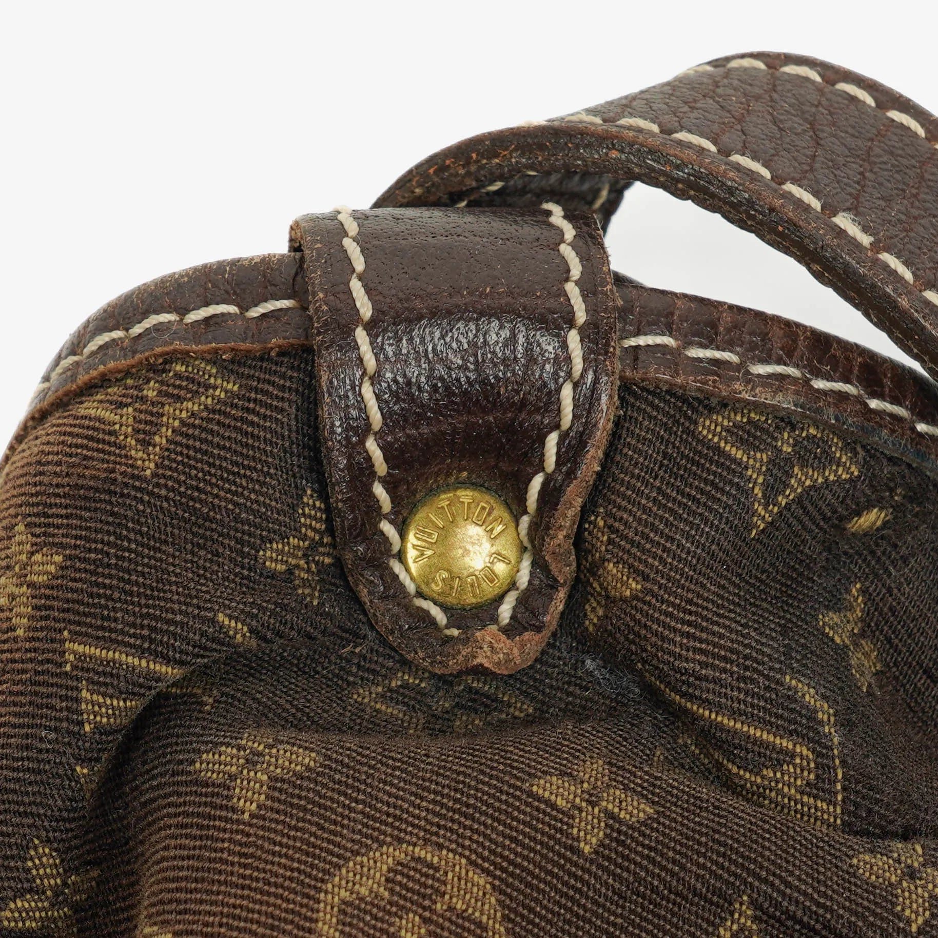 Louis Vuitton Saumur 30 Mini Lin Monogramm in Dune