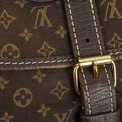 Louis Vuitton Saumur 30 Mini Lin Monogramm in Dune