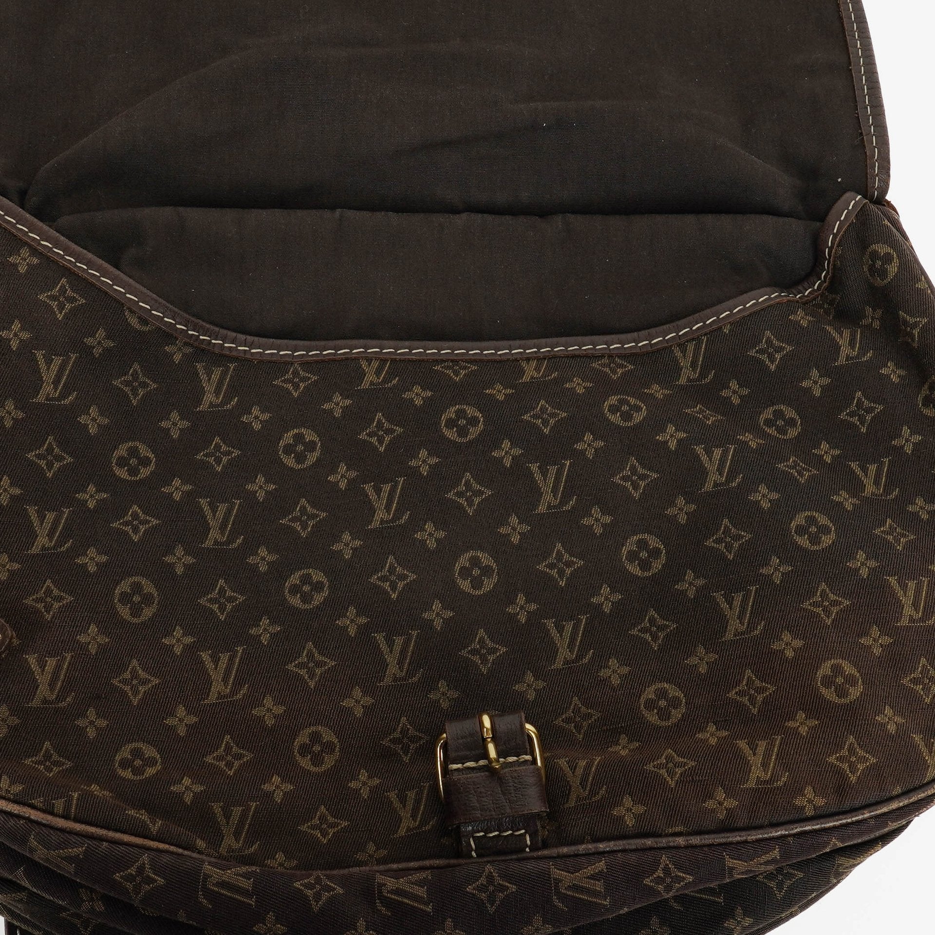 Louis Vuitton Saumur 30 Mini Lin Monogramm in Dune