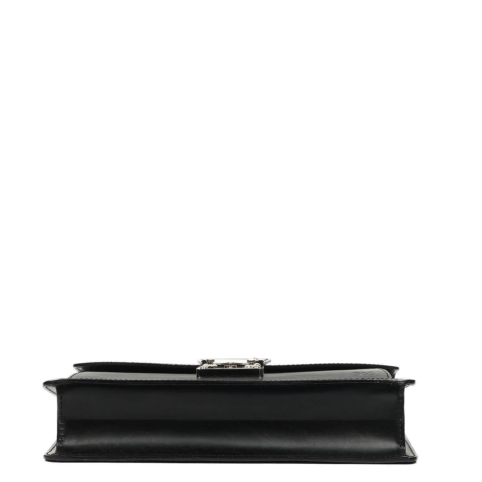 Louis Vuitton Sellier Dragonne Clutch aus schwarzem Epi-Leder
