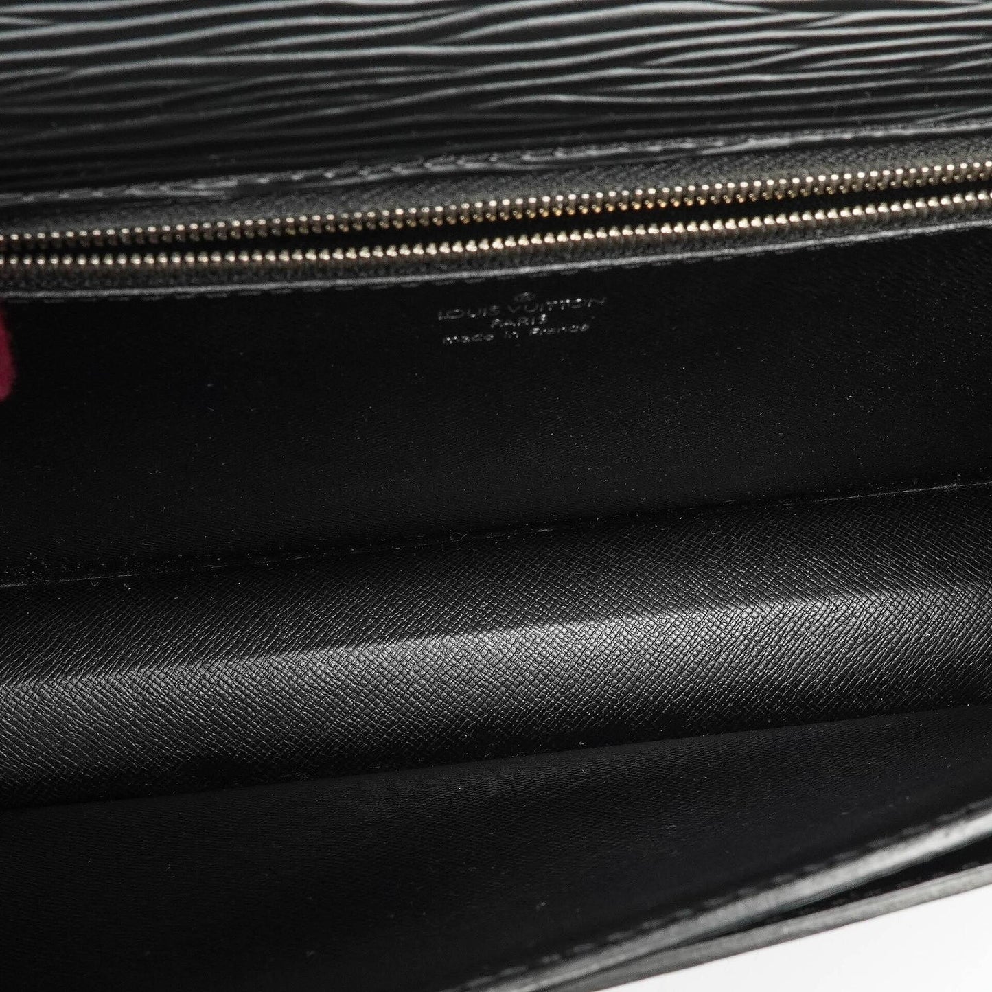 Louis Vuitton Sellier Dragonne Clutch aus schwarzem Epi-Leder
