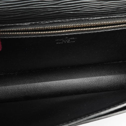 Louis Vuitton Sellier Dragonne Clutch aus schwarzem Epi-Leder