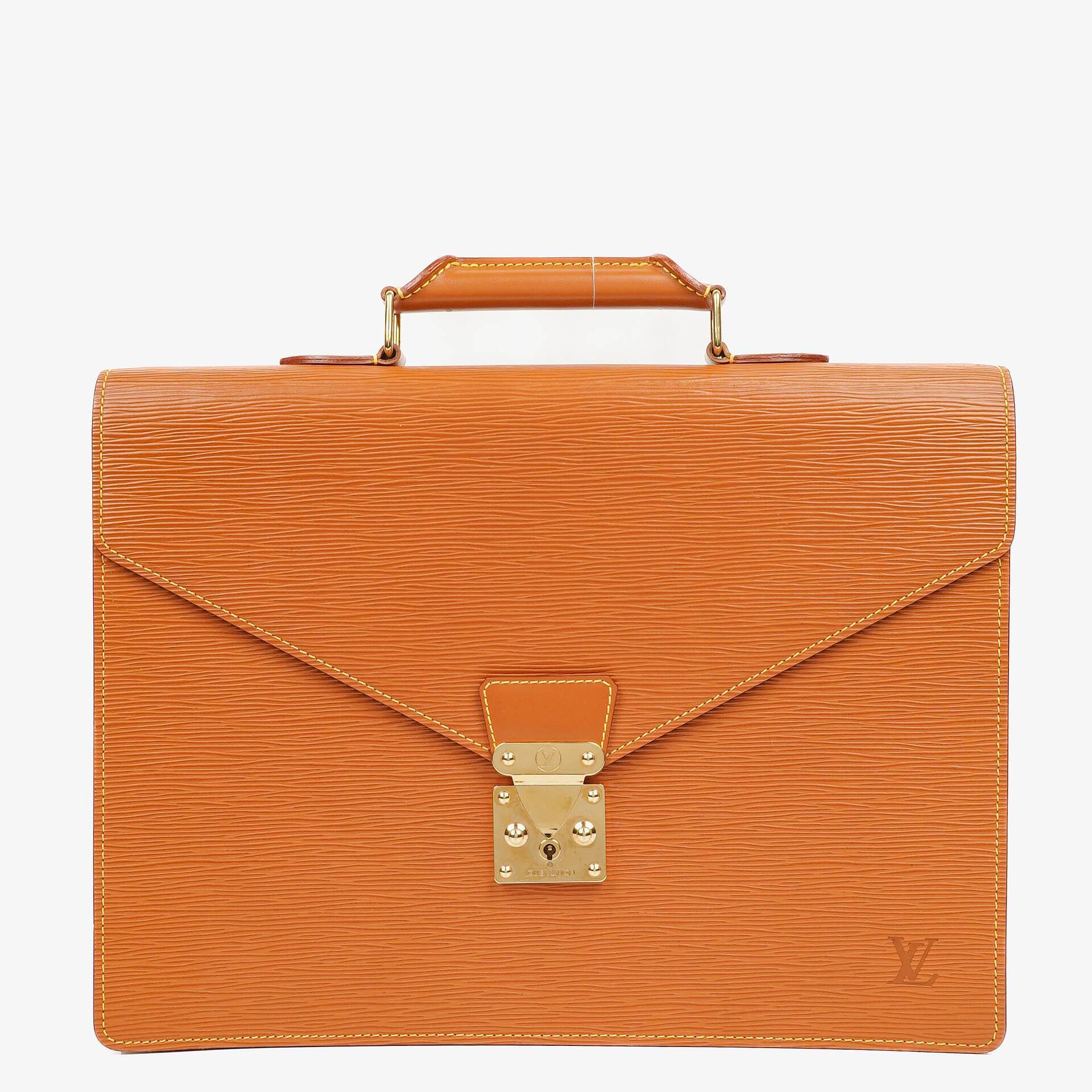 Louis Vuitton Serviette Ambassador Aktentasche aus braunem Epi Leder, 1996