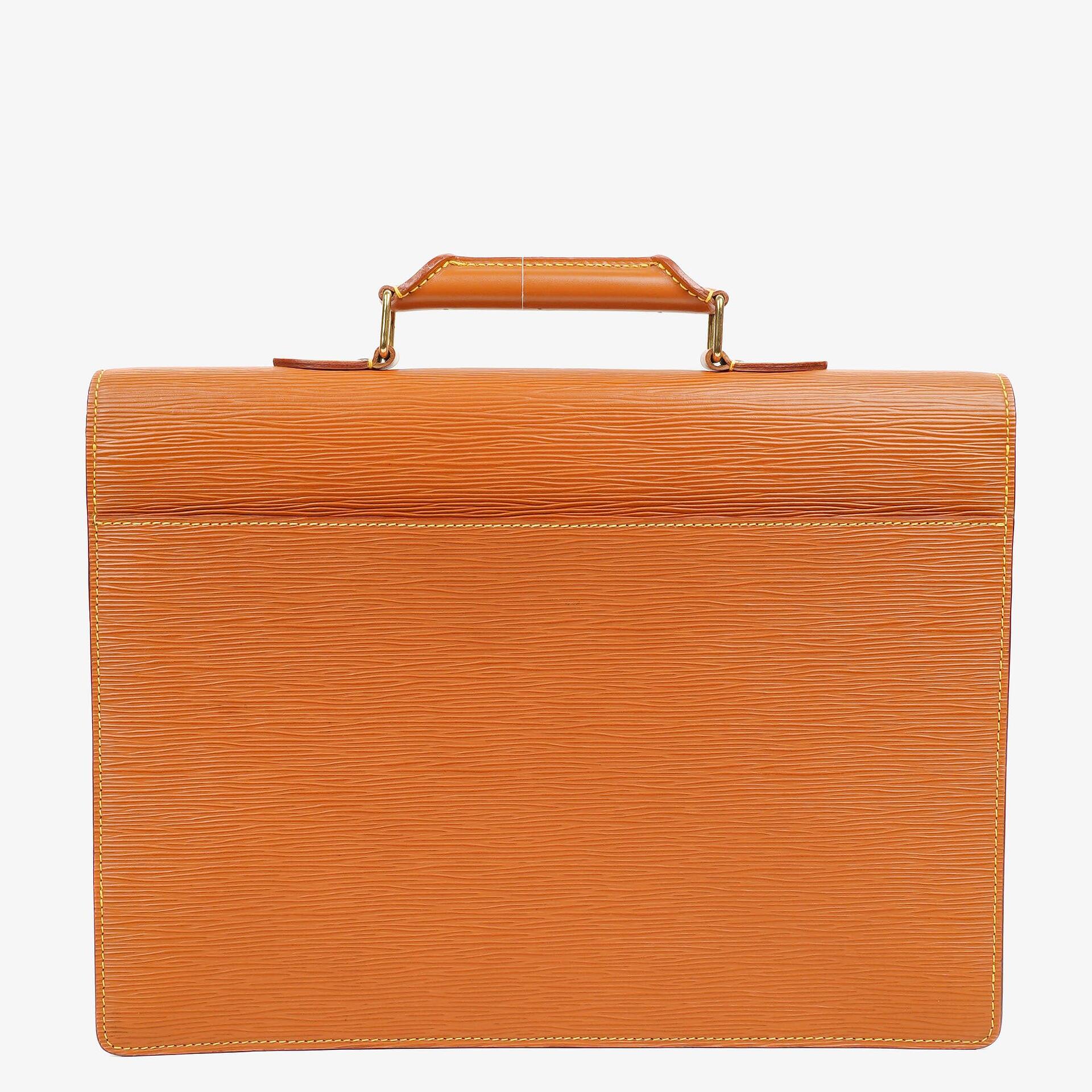 Louis Vuitton Serviette Ambassador Aktentasche aus braunem Epi Leder, 1996