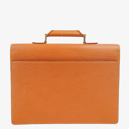 Louis Vuitton Serviette Ambassador Aktentasche aus braunem Epi Leder, 1996