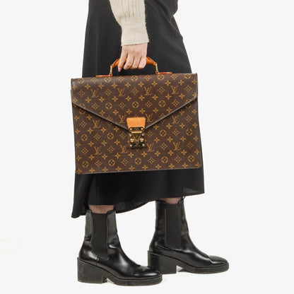 Louis Vuitton Serviette Ambassador Aktentasche aus Monogram Canvas