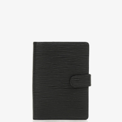 Louis Vuitton Kleine Ring Agenda Cover Schwarz EPI Leder