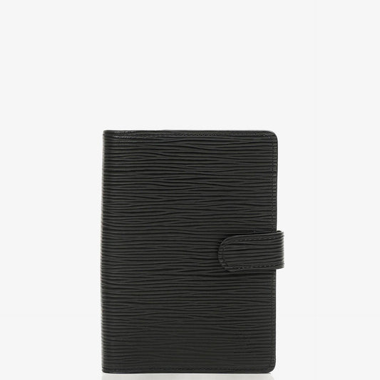 Louis Vuitton Kleine Ring Agenda Cover Schwarz EPI Leder