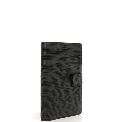 Louis Vuitton Kleine Ring Agenda Cover Schwarz EPI Leder