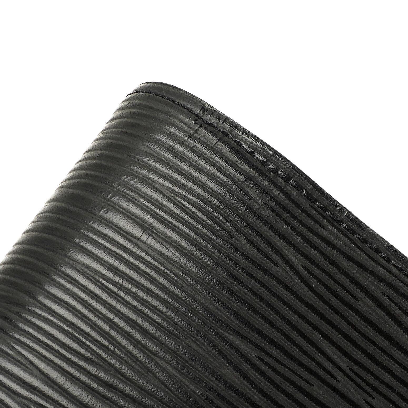 Louis Vuitton Kleine Ring Agenda Cover Schwarz EPI Leder
